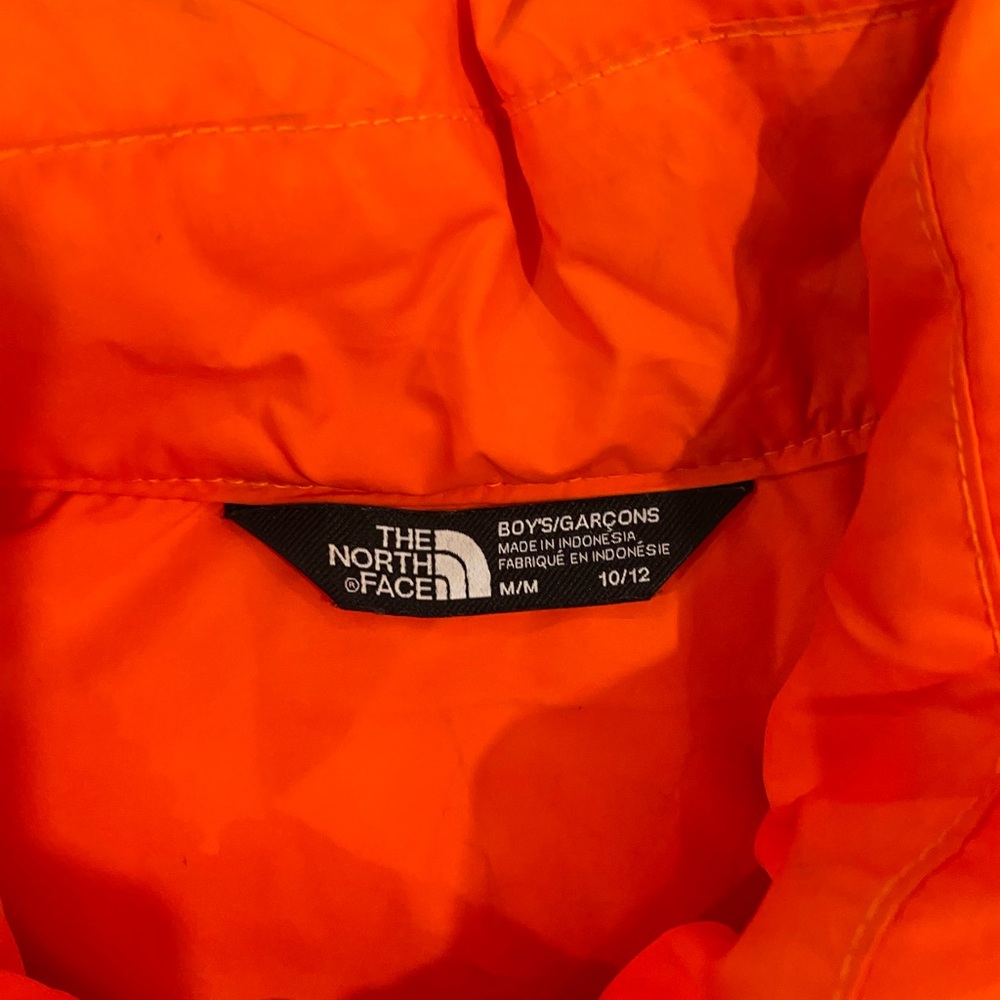The North Face Kids Orange Puffer Jacket - Picture 3 of 6
